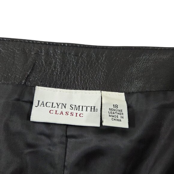 Vintage Y2K Black Leather Mini Skirt - Picture 5 of 7